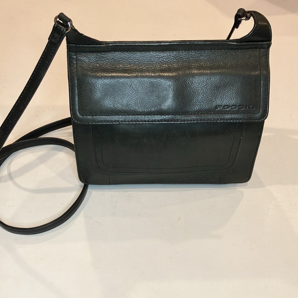 Fossil | Double Sided Flap Leather Crossbody Wallet Bag